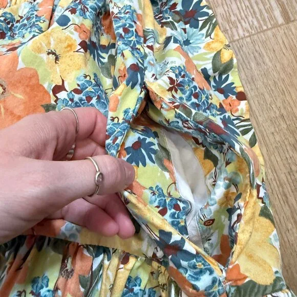 Abercrombie & Fitch Smocked Mini Dress Tiered Floral Cottagecore XSP - Picture 7 of 7